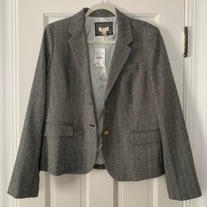 NWT J. Crew Herringbone Pattern Blazer - Size 14